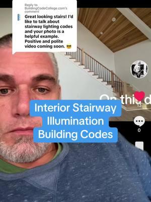 Replying to @BuildingCodeCollege.com #greenscreen Interior stairway illumination #buildingcodes #glennmathewson #lighting #stairs #stairways 