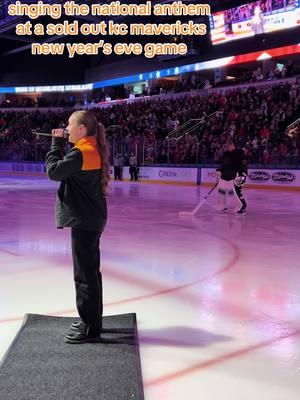 yall loved the last one so much here’s another!! @KC Mavericks #nationalanthem #singer #hockey #kansascity #kansas #newyearseve #newyears #kcmavericks #2025 #hockeyplayer #hockeytiktoks #newyear #fyp #highnotes 