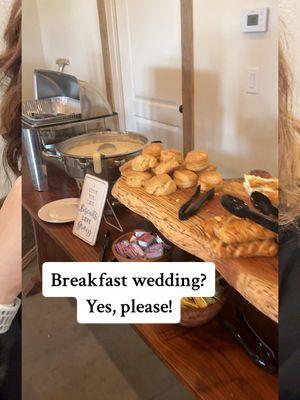 Breakfast wedding menu inspiration- would you have a breakfast wedding? We would!! #weddingvenue #weddingchapel #smallwedding #gateleyhillgardens #allinclusiveweddings #breakfastwedding 