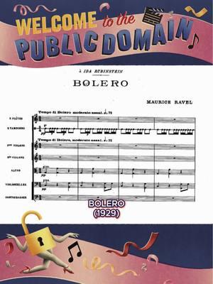 Welcome to the public domain, BOLERO (1929), Maurice Ravel’s hypnotic orchestral crescendo, beloved in concert halls. 🇫🇷🎼🥁🎻 Learn more at the link in our bio. 🔗 #PublicDomainDay #PublicDomain #CreativeCommons #CopyrightFree #OpenAccess #CulturalHeritage #ArtForEveryone #FreeToUse #IntellectualFreedom #Bolero #MauriceRavel #SheetMusic #ClassicalMusic #1920sMusic #OrchestralMusic #MusicHistory #VintageMusic #GoldenAgeMusic #CulturalLegacy #IconicCompositions #InternetArchive