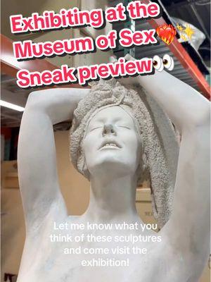 Come see my new exhibition January 30th at the Museum of S e x ❤️‍🔥❤️‍🔥❤️‍🔥  #sculpture #artist #artstudio #swimmer #painting #art #carolefeuerman #feuerman #artistsoftiktok #artprocess #beauty #trending #viral #newyork #fakebody  