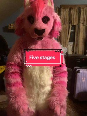 Who else feels like this when waking up? #fyp #furry #pink #tigerlynx #fursona #fursuit #fursuiter #fursuiting #furrytiktok #furrytiktoker #acting #meme #mood #wakingup #fivestages 