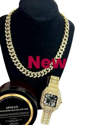 Don’t miss out! Apollo Men's Body Butter, Square, Black-Faced Luxury Watch and Miami Cuban Link Chain Gift Set ⚡ Buy Today ⚡ www.jhanenicole.com #giftsformen #ashwagandha #mensbeautyproducts #jewelry #trending #bodyglaze #supplements #jhanenicolecosmetics #icedoutjewelry #bodybutters #africanmango #TikTokShop #fyp #diamondwatch #mensbodybutter #icedoutchain #miamicubanlink #skincare #skin #haircare #hairgrowth #workoutsupplements #applecidervinegar #gifts#tiktokfollow #finejewelry #ts...