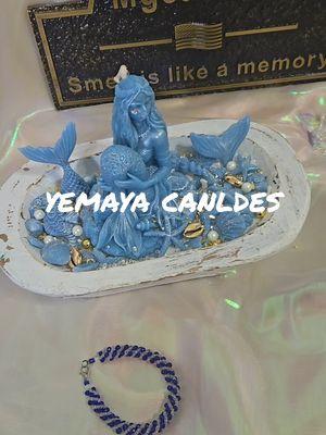 #luxurycandles #orishas #beautifulcandles #velasdecorativas #foryoupage #houstontexas yemaya madre del mundo ,la bendición mi madrecita 