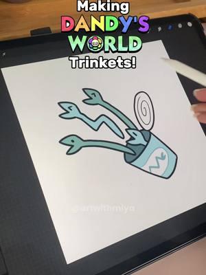 Making Connie’s Trinket! 🩵 (Template link in bio) #papercraft #cardboardcrafts #dandysworldcrafts #trinkets #dandysworld #dandysworldconnie #DIY 