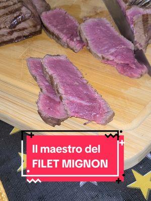 Il maestro del Filet Mignon Cottura Medium Well #MagnagatiInAmerica #filetmignon #mediumwell