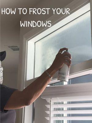 If you live in a house or first floor and need to have some privacy definitely get you some frosted glass in a can . It’s not expensive and very easy to apply .  #frostedglass #frostedwindows #windowprivacy #privacywindow 