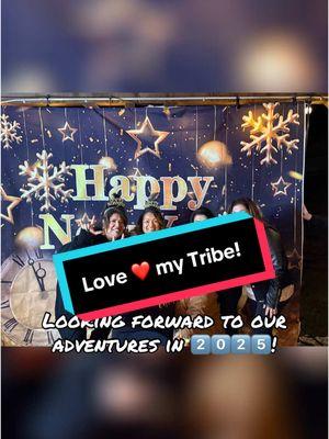 Ringing in 2️⃣0️⃣2️⃣5️⃣ with my extended FAMILY! #newyear #newadventures #lovemytribe #friendsbecomefamily #loveyouall #singlelife 