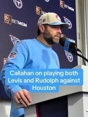 Callahan says both QB’s are well prepared. #titans #willlevis #masonrudolph #tennesseetitans #nflqbs #atozsports #nfltiktok #nashville 