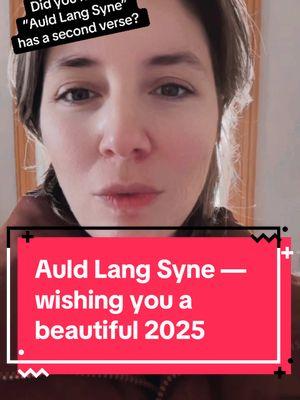 I think this song is bigger than New Years—there is so much depth and emotion in these words. Wishing you joy and peace and remembrance as as the calendar changes ✨ #auldlangsyne #newyearsday #newyearseve #2025future #oldsongslover #robertburns 