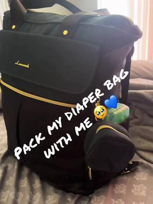 Pack my babies diaper bag with me 💙🙏 (I didn’t put diapers and wipes bc the hospital does provide those so I saved some space for that ! lol) lmk what I should add/take away  I wasn’t prepared at all my first pregnancy didn’t have the diaper bag packed lol so best believe this time we ready! #momtok #packmydiaperbagwithme 