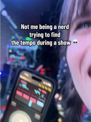 Does anybody else do this at shows sometimes 😂 #metronome #tempo #livemusic 