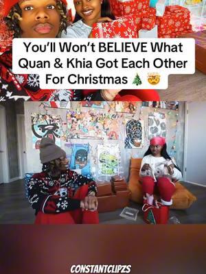 You won’t believe what gifts were gave from Quan & Khia 🤯🎄 #pappiiq #khiamonique  #quan #christmas #memories #Love #Relationship #relatable #fyp #foryoupage 