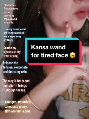 Regulating my nervous system has become a complete life style. Kansa metal is sacred. The Kansa wand by Better Alt is pure Himalayan bell metal and wooden oak. Honestly, I use my Kansa wand for more than just a “make up skincare routine.” You’d be surprised how many knots are in your face muscles. Our faces have the most muscles out of our entire body. Taking care of your face and skin can set the whole tone of your self love routines. Head ache, excessive tears, stuffy nose? My better alt Kansa wand works for me so let it work for you! #complexion #toner #radiant #korea #skincare #acne #hydrating #retinol #cleanser #youthful #barrier #moisturizing #smoother #formulated #chinese #brightening #oily #hydration #spf #ginseng #moisturizer #moisture #texture #combination #glowy #collagen #acid #tone #treatment #snail #product #prone #glowing #finishnya #cushion #sensitive #TrendTok #TrendTokApp #betteraltchallenge #mybetteraltjourney #betteralt #holidayhaul #kansawand #doublechinlife 