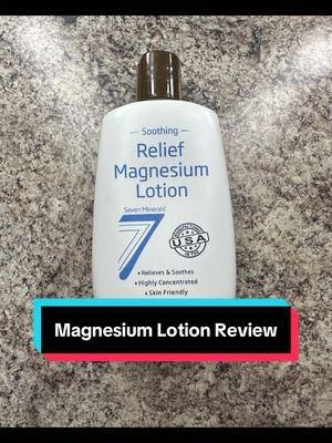 I was sent this free sample to try from Seven Minerals called Relief Magnesium Lotion and I wasn’t sure how I felt about it at first.  After using it a few times it has made my skin feel so soft! I’m sensitive and didn’t have any break out or problems with this lotion either which I’m very happy about😁 #magnesium #magnesiumlotion #sevenmineralsmagnesium #magnesiumbenefits #magnesiumdeficiency #magnesiumhealthbenefits 