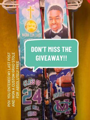 🎉 DON’T MISS OUT! 🎓 Want to win a FREE custom graduation stole? 💫 Head to my last post for all the details on how to enter! ✨ Check it out, follow the steps, and good luck! #GradStoleGiveaway #FreeGradStole #SpoilThemCreatively