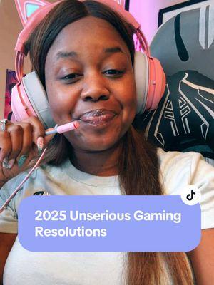 2025 Unserious Gaming Resolutions as a casual gamer, parent gamer, one half of a gaming couple, working professional, someone with chronic illness, and just a girl looking for community. 💕 #gamercommunity #2025resolutions #cozygamer #fortnitegirlie