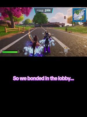 Literally been waiting for this day! I can’t believe I thought to record our lobby interaction🤣 #fortnite #fortniteclips #fortnitefriends #fortnitefun #fortnitefunnymoments 