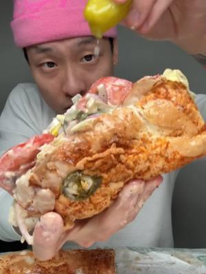 Only way to eat #subway #sandwiches #mukbang #mukbangeatingshow #fyp 