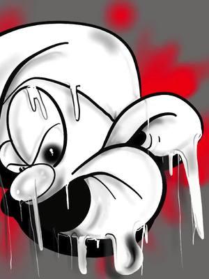 Pregaming the graffiti on my iPad procreate people have many ways of sketching out. This one works real quick, real simple for me obviously, you gotta learn how to use the program and won’t be as clean when I paint it but the concepts there right there’s my little ghost Smurf#art #artwork #graff #streetart #sprayaint #banksy #procreateart #character #smurf 