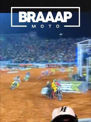 All we can do is pray for her. Monster Energy Girl gets hit by Cooper Webb. #fyp #foryoupage #supercross #braaap #monsterenergysupercross #monsterenergy #monsterenergygirl #hit #crash #fail