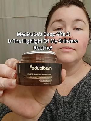 I absolutely love my deep vita C it makes my skin so dewy and bright, and it smells divine. #vitamincserum #deepvitaccapsulecream #koreanskincare #glassskinroutine #glassskin #medicube #dailyskincare #dailyskincareroutine #weeklyskincareroutine   #vitamincskincare #newyearnewaura  #treasurefinds #giftsforher 