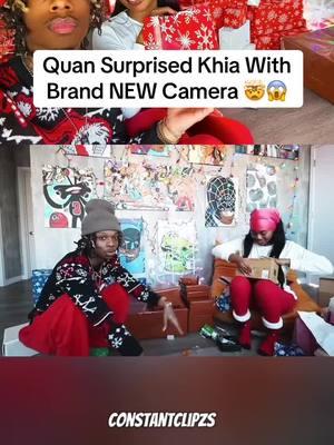 Quan Surprised Khia With Brand New Camera With Better Quality 📸 #blowthisupforme #pappiiq #khiamonique #Love #gift #fyp 