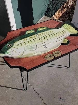 Big Mouth Billy Bass Table, because yeah😂😂😂  maybe need to get something inside that plays the song when you open it 😂😭 #DIY #diydecor #crazydecor #nostalgia #woodwork #maximalist #maximaldecor #nostalgiadecor 