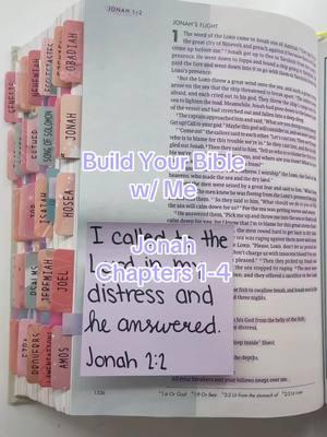 Build Your Bible w/ Me | Jonah Chapters 1-4 | #Bible #Biblesupplies #Christian #BibleOrganization #BibleStudy #BuildYourBible #Jonah 