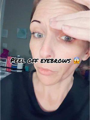 Peel off eyebrow color #😱 #eyebrows #noeyebrows #color #fyp #forupage #beforeandafter #works 