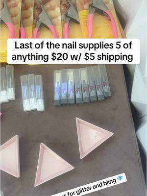 Last of my new nail supplies! Prices dropped drastically to clear out all inventory! Any 5 items is 20 and 5 to ship out. US only. Thank you . Please share. #wingnailz #nailkit #nailsupplies #nailfindsonamazon #nailfinds #beginnernailtechtips #nailtechcheck #gelxnailtech #nailmusthaves 