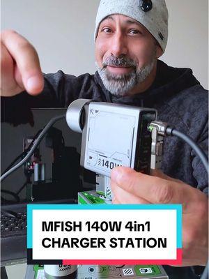 If you have a MacBook Pro 16, then you need this MFish E-Rhino 140W 4 in 1 Charger! Perfect size for travel! . . #mfish #powerport #mfishcharger #chargerstation #chargerblock #macbookpro16 #macbookpro #iphone #macbookcharger #iphonecharger #CapCut #treasurefinds #ad #TikTokShopHolidayHaul #giftguide #spotlightfinds #TTSDelightNow #giftideasforhim  #giftideasforher #TikTokShopLastChance #TikTokShopNewYearNewAura #TikTokShopCreatorPicks 