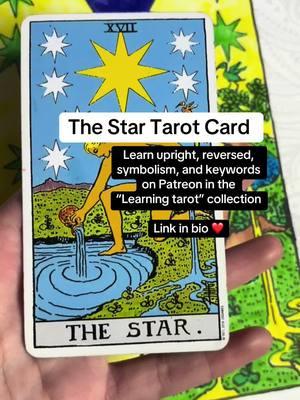 ⭐️ #tarot #tarotcards #tarotok #tarottok #tarottiktok #learntarot #learntarotwithme #learningtarot #thestar 