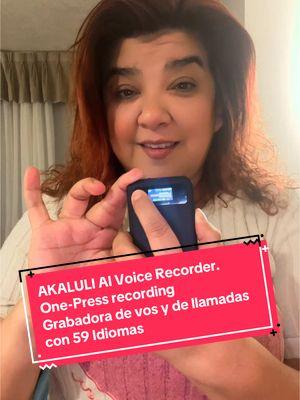 AKALULI AI Voice Recorder. One-Press recording Grabadora de vos y de llamadas con 59 Idiomas #voicerecorder #voicerecording #voicerecorderwithtranscription #grabadoradevoz #grabadora #akaluli #auroraus @Aurora US #transcripts #transcripciones #Creatorsearchinsights #resultsmayvary   #fallsale #tiktokshopfallsale #gift #Giftideas #regalos #christmasgiftideas #Christmas2024 #falldealsforyou #fallfinds #newarrival #TikTokShop #tiktokshopfinds #tiktokshopholidaydeals #tiktokshopholidayhaul #tiktokshopCyberMonday #tiktokshopBlackFriday #cozycountdown #NewYearNewAura #holidayhaul 