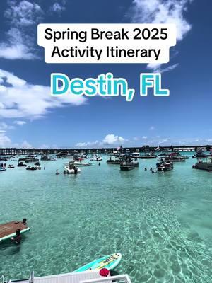 Looking for things to do this spring break? Here’s what we would do for a week in Destin! #destin #destinflorida #travel2025 #crabisland #boatday #floridavacation 