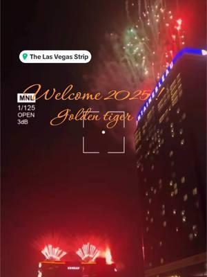 #newyear #2025 #lasvegas #lasvegasstrip #welcome2025 #goldentiger #tiktoker #tiktok #blessed 