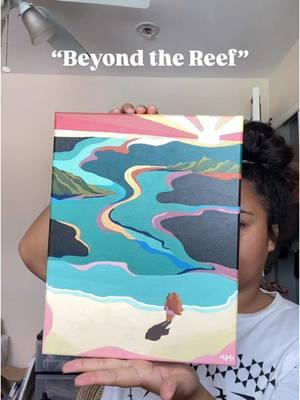 “Beyond the Reef newest piece by me ☺️ . #nairie #hawaii #hawaiiartist #painter 