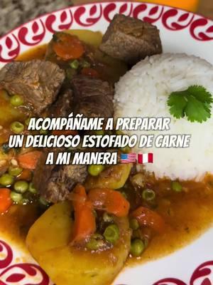 Un rico estofado de  carne a mi manera fácil y buenazo #tiktokviral #paratii #foryoupage #sigueme #recetastiktok #recetastiktok #recetasfaciles #viralllllll #estofadodecarne #estofado #guiso #latinaenusa #happynewyear #facilyrico #tactac #viralvideo 