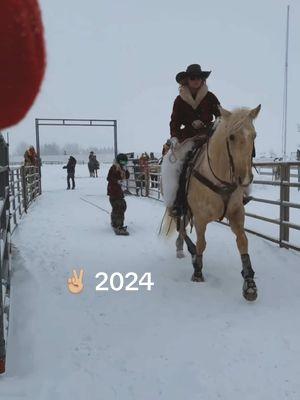 Goodbye 2024 ✨ don’t let the door hit you on the way out. Here’s to new beginnings and chasing dreams. Thanks for being here with me. Happy new years 🫶🏼✨❤️‍🔥 #goodbye #newyear #keepitwild #cowgirl #ncha #cutting #explore #photography #skijor #trailride #horsetok🐴 