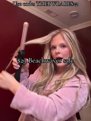 Beachwaver promo code!!! #beachwaver #sale #rotatingcurlingiron #curlingiron #TikTokShop #thebeachwaver #beachwaves 