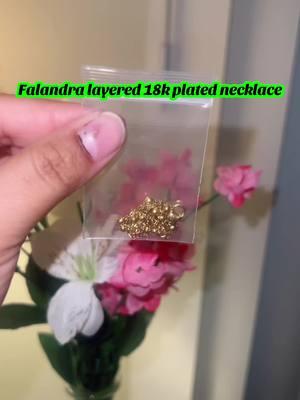 Falandra elegant layered 18k plated necklace#FALANDRA#goldplatedjewelry#TikTokShop#tiktokshopfinds#buynow#fyp#forupage#goviral  