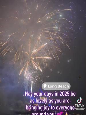 May 2025 fill your heart with endless happiness and your life with magical moments! 💫🎊💕#fyp #foryourpage #longbeach #newyear2025 #bye2024 #newyear #fireworks #losangeles #disneyland #longbeachcalifornia #yatchlife #foryoupageofficiall #fyp 