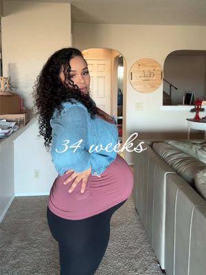 34 Weeks today 🎀 Happy New Year💖 🎉  #34weekspregnant #34weeks #pregnant #pregnantlife #pregnanttiktok #girlmom #sahm #sahmlife #MomsofTikTok #momtok 