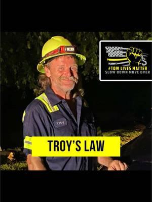 PLEASE SHARE!!!  Do your thing and get the word out!!! Things are looking up in Kentucky. #towlife #troyslaw #towlivesmatter #slowdownmoveover #towtruck #wrecker #rollback #towing #towingtiktok #towingandrecovery #road #safety #kentucky #bluelights #savelives #father #son #brother #husband #uncle #friends #standup #support 