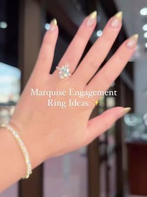 Tag your Marquise girls to see what ring they’d pick 💍✨ Alice Leilani Jane Lisa Casey Shop on princessbridediamonds.com ✨ #princessbridediamonds #pbdbling #engagementring #engagementrings #huntingtonbeach #orangecounty 