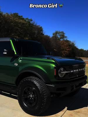 I went from a Jeep Wrangler to this Beaty! No REGRETS! #Bronco #FordBronco #broncogirl #broncoscountry #bronconation #newcar #cartiktok #carsoftiktok #momcar #wildtrak 