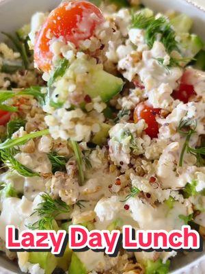 Vids in my drafts that didn’t make the cut: Ignore the captions, I filmed this years ago 🤣  #lazydaylunch #lazyday #tahinidressing #quinoa #vegetarian #vegetarianrecipe #quicklunch #quicklunchideas #quinoabowl #arugula 