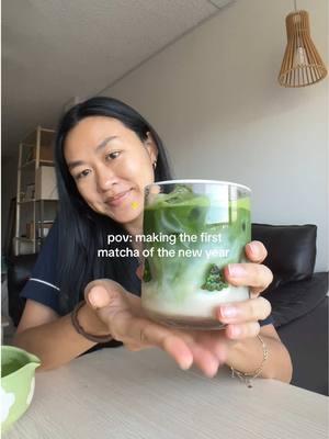 love you all happy new year <3  #matcha #matchatok #matchalatte #matchagirl #newyear #newyearmatcha 