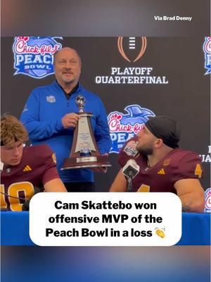 Skattebo had 242 yards from scrimmage AND a TD pass in Arizona State’s loss to Texas. #cfb #CollegeFootball #cfbplayoff 