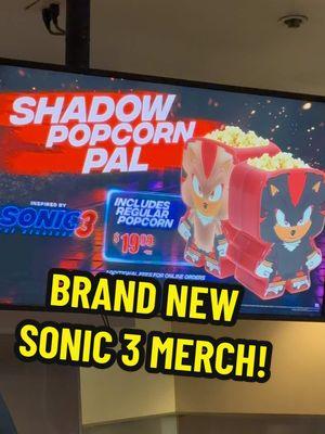 BRAND NEW SONIC 3 MOVIE MERCH AT AMC THEATRES #sonicmovie3 #amctheatres #sonicthehedgehog #sonic #SEGA #sonicedit #sonicspeedmeup #amctheatres 